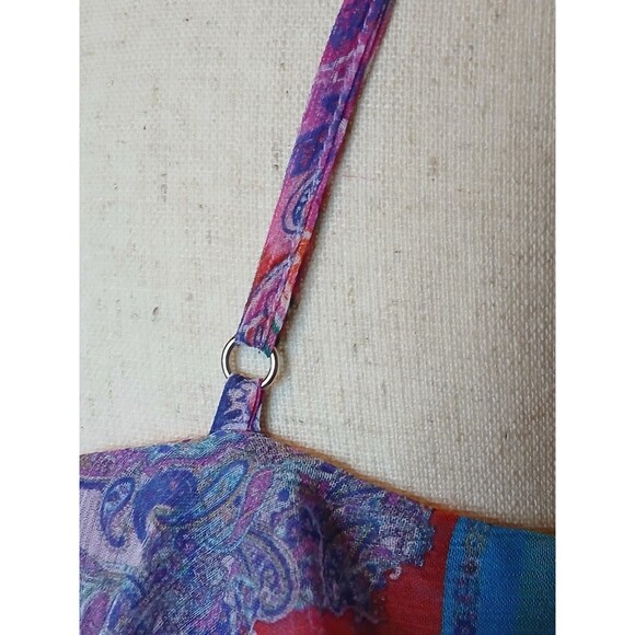 Gianni Bini + Dannijo Wrap Dress Sz M Pink Print High-low Adjustable Maxi $199 - Picture 10 of 15